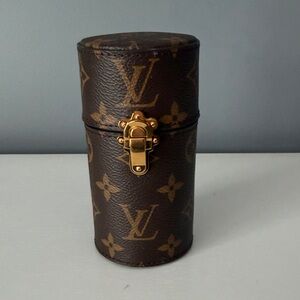 Louis Vuitton Monogram Brown Cylinder Case